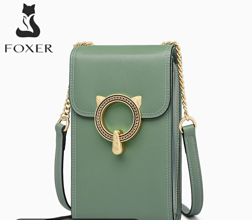 Foxer green crossbody phone - foxer,