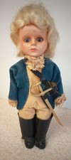 1960's Vintage 17th Century English National Costume Male Doll - 17 cm Tall