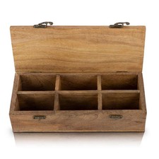Wooden Tea Box Storage Chest