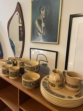 Vintage Seventies Kiln Craft Staffordshire Potteries - Bacchus 23 Pieces MCM