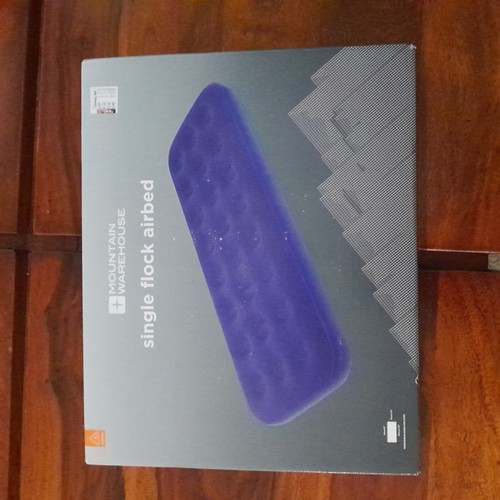 Single flock airbed - single, airbed.