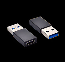 2-PACK USB A to USB C Charging Adapter for Vauxhall Astra Corsa Crossland Mokka