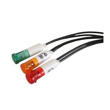 9mm 240v Mains Amber Neon Indicator With 125mm Leads