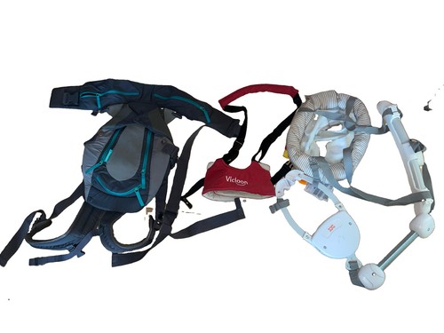 Baby carrier door bouncer - carrier, and
