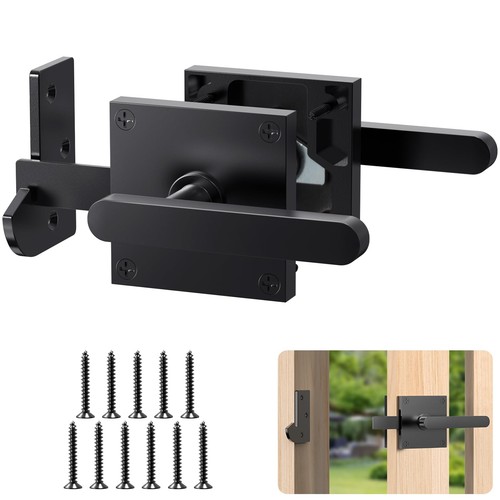 Double sided gate latch - double, latch,
