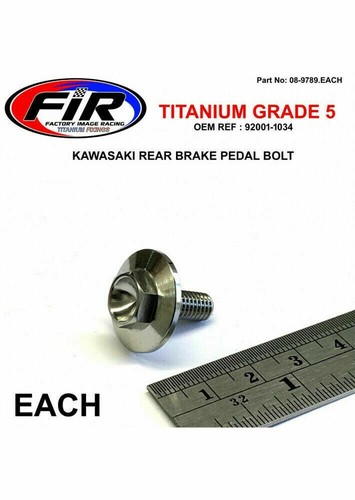Titanium rear brake pedal - titanium,