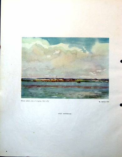 Antique print west wittering - antique,