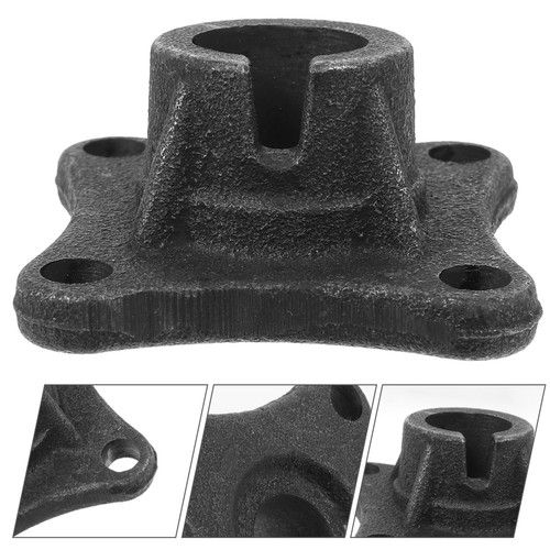 Sturdy black metal salon - black,
