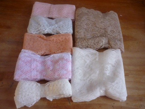 Joblot assorted lace 7 - joblot, of