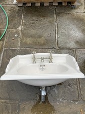 Sanitan Antique Bathroom Sink Complete with Taps and Fittings