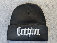 COMPTON BEANIE | HAT | Hip Hop | Westside | BLACK | Rap | Drill | Streetwear NEW