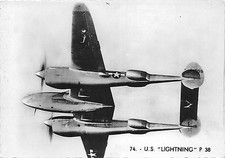 B71523 US Lighting Lockheed P 38 plan airplane France