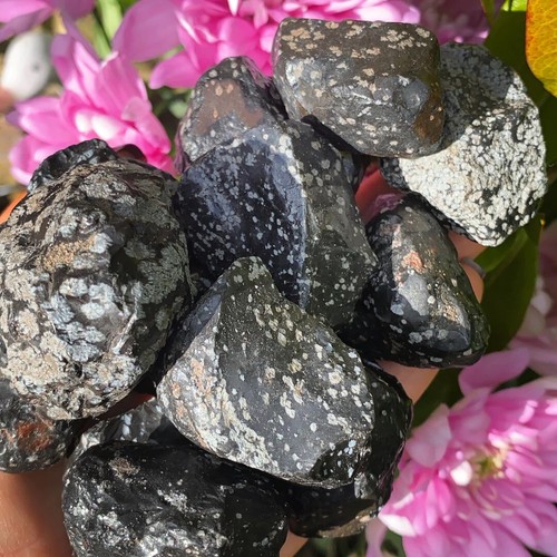 Natural snowflake obsidian - natural,