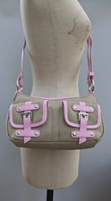 Texier Tote Handbag Shoulder Small nylon leather pink