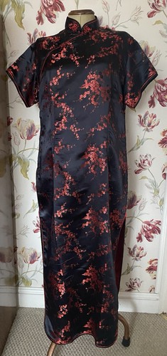 Laogudai qipao black red - qipao,