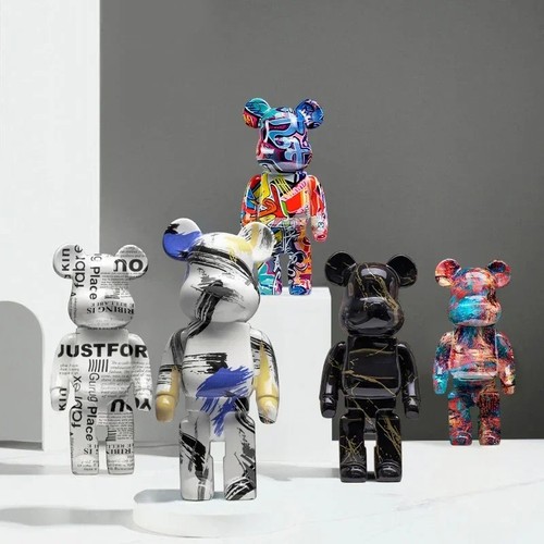 27cm graffiti bear figurine - 27cm,