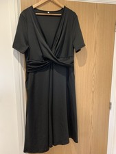 Black Cross Over Dress Never