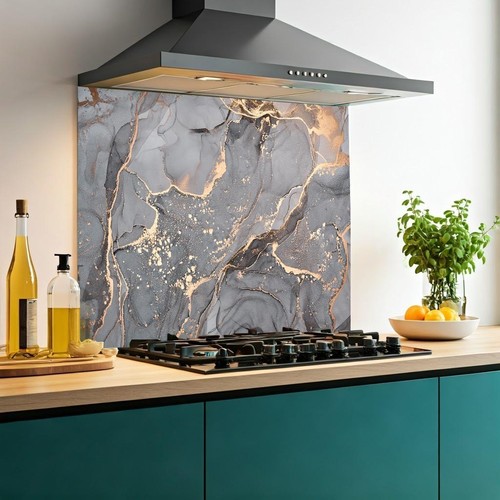 Printed glass kitchen - printed,