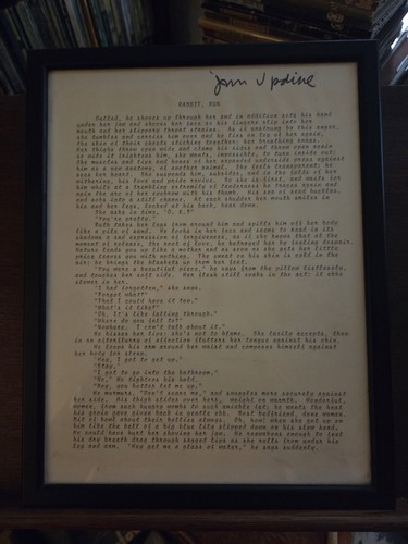 John updike signed typed - signed,