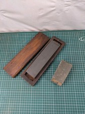 2x Vintage Oil Stone Sharpening Stone. Double sided. Rough & smooth.