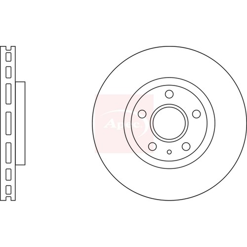 Brake discs vented - 2x, front