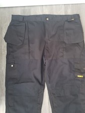 Dewalt Black Work Trousers Waist 48 Leg 33
