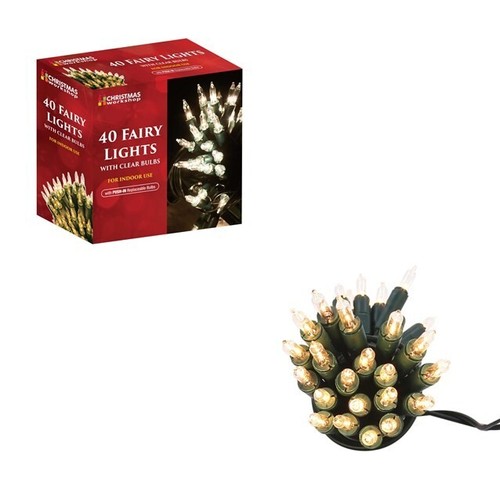 Clear fairy lights bulbs - 40,