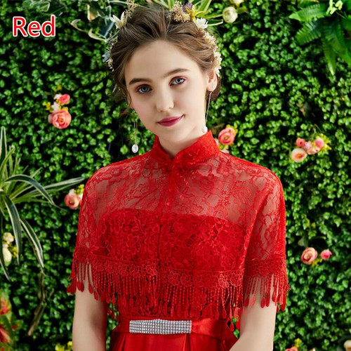 Women lace shrug bolero cape - women,