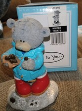 ME TO YOU BEAR FIGURINE WINTER TREATS  EXTREMELY RARE RETIRED BOXED 