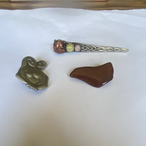 Vintage mixed lot 3pc - mixed, costume