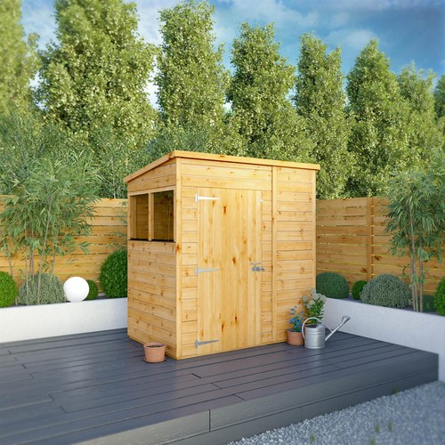 6x4 wooden garden shed shiplap - wooden,