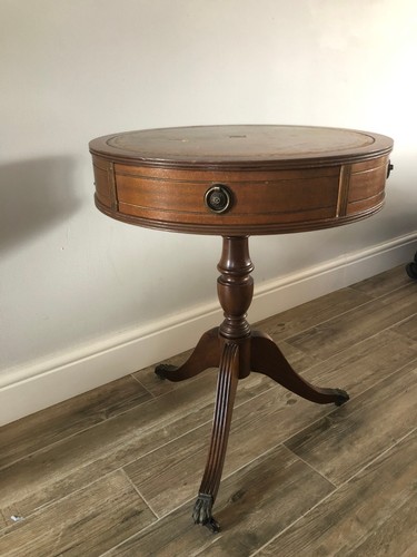 Antique mahogany leather top - mahogany,
