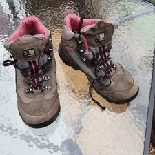 Karrimor Ladies Grey with Pink Trim Walking Boots Size 6