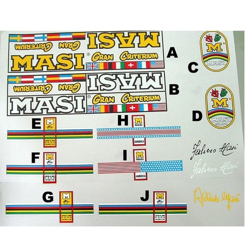 Masi decals usa - masi, italy