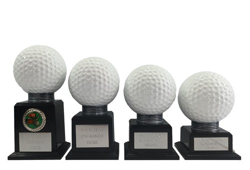 Personalised white golf ball - white,