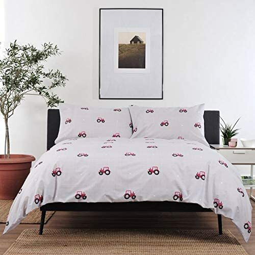 Red tractor bedding farmyard - tractor,