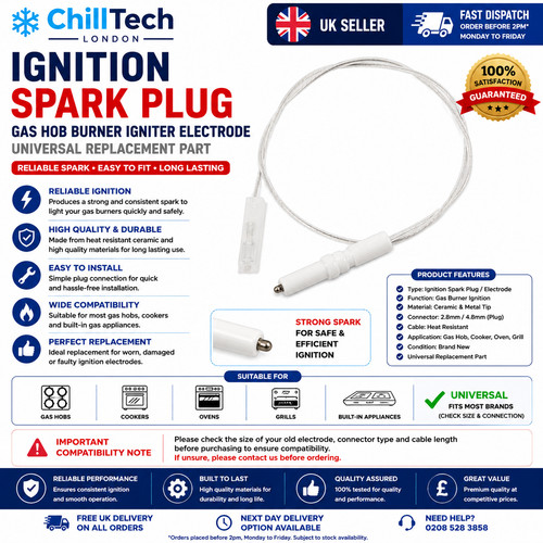 Gas hob burner igniter - hob,