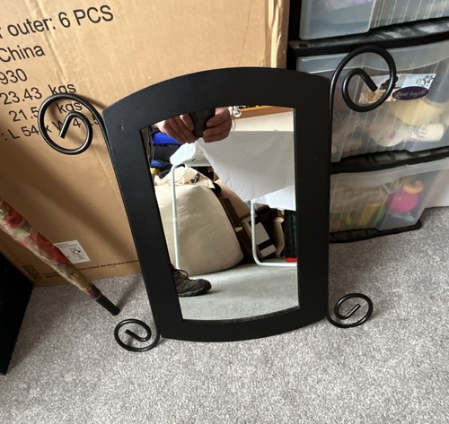 Black wrought iron scroll wall - iron,