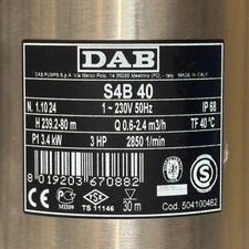 DAB Borehole pump - S4B40, 3HP/2.2KW Borehole pump