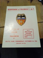CELTIC V VALENCIA 24 OCT 1962