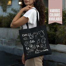 Cat Doodle Tote Bag – Cotton