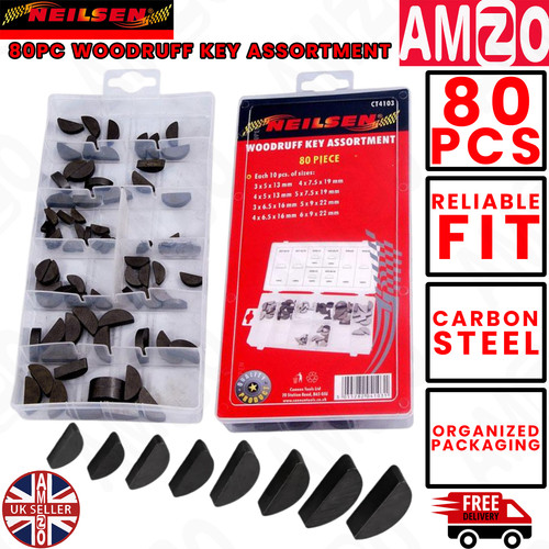 Woodruff keys assortment set - keys,
