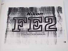 Nikon FE2 Camera Instruction Manual - Photocopy
