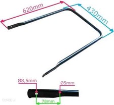 GENUINE MOUNTFIELD  STIGA 381006532/0 LOWER BOTTOM HANDLE black  NEW