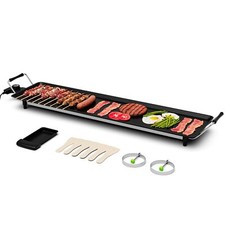 Electric XXL Teppanyaki Table Grill 90 x 23CM Non-Stick Griddle BBQ Hot Plate