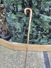 Unique English Walnut And Multi Hardwood Laminated Hazel Shafted Walking Stick