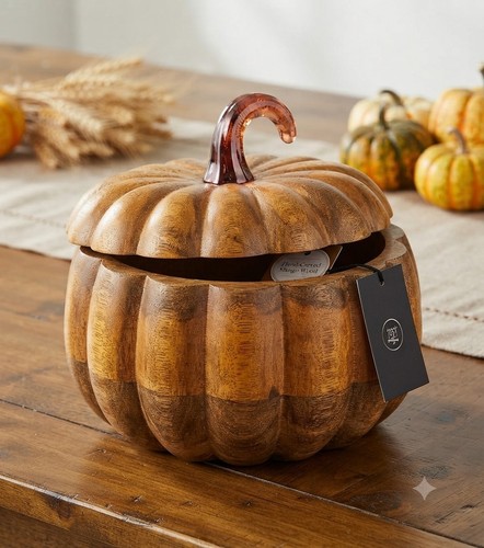 Hinch home wooden pumpkin - hinch,