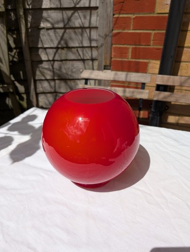 Vintage ruby red cased glass - ruby,