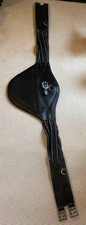 Shires Leather/Elastic Jumping Stud Girth Black 52"
