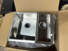 590 x 440mm Stainless Steel 1.5 Undermount/Inset Kitchen Sink 